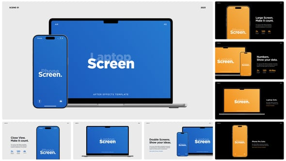 Laptop Air and Phone Pro Mockup Pack（619410）-技能树